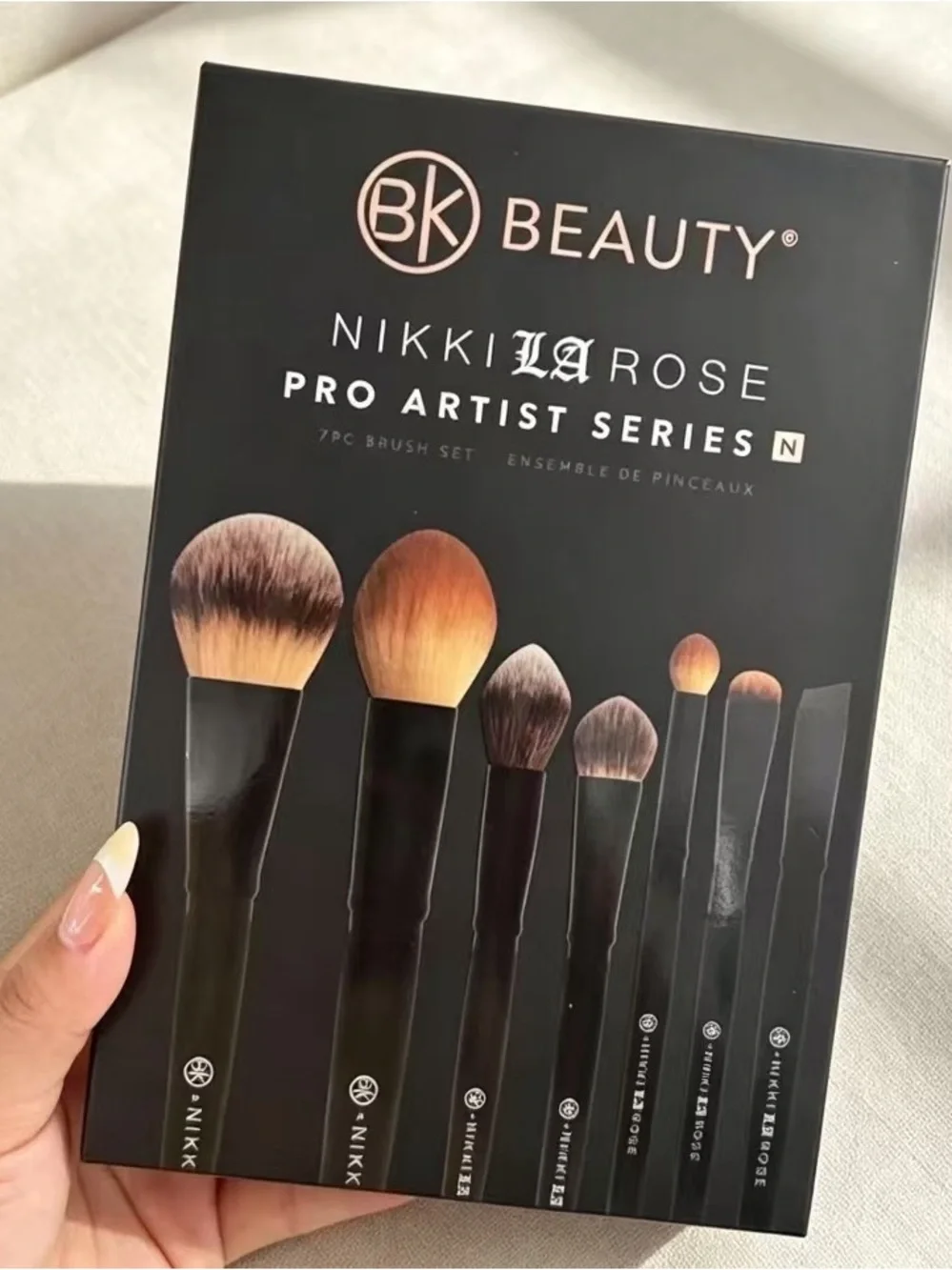 BK Beauty Nikki LaRose Pro Artist Series 7pc Makeup Brush Set - Black
